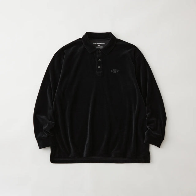 WM×UMBRO VELOUR POLO SHIRT BLACK