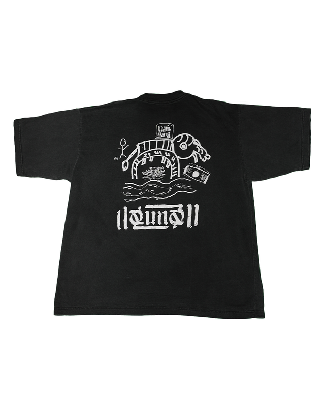 AC Saen Saep “Doodle” tee Charcoal v1