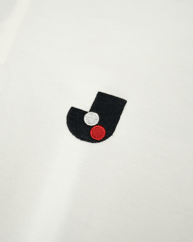 J White Tee Embroidered