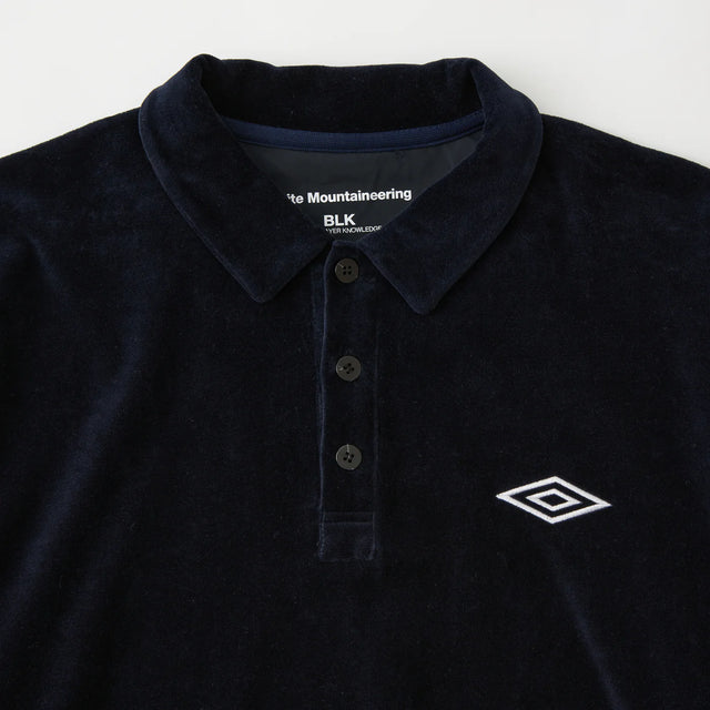 WM×UMBRO VELOUR POLO SHIRT NAVY